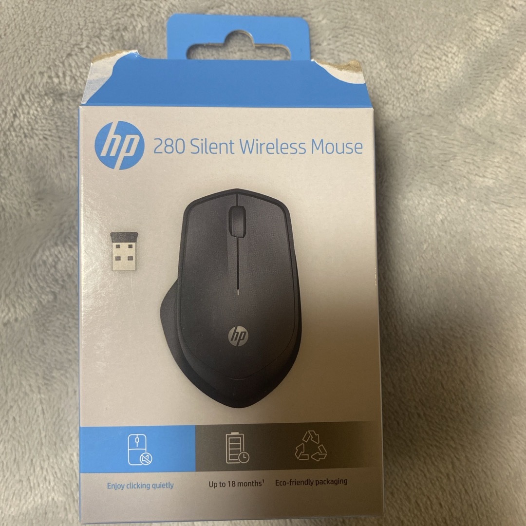 HP(ヒューレットパッカード)のHP 280 静音 ワイヤレスマウス (ブラック) スマホ/家電/カメラのPC/タブレット(PC周辺機器)の商品写真