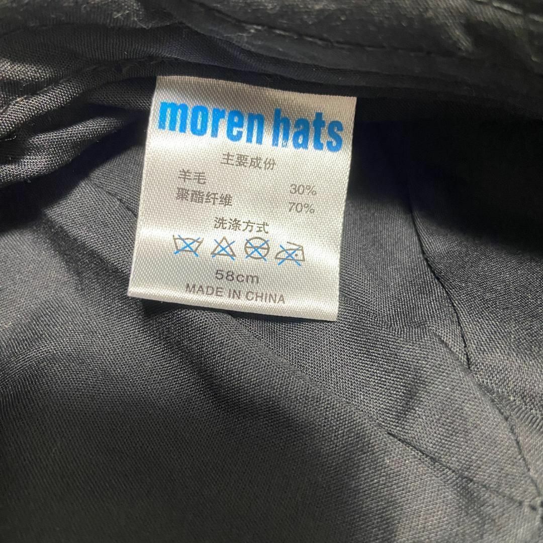 キャスケット メンズ ハンチング帽 ブラック ベレー帽 クラシック M メンズの帽子(ハンチング/ベレー帽)の商品写真
