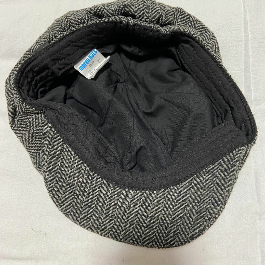 キャスケット メンズ ハンチング帽 ブラック ベレー帽 クラシック 4XL メンズの帽子(ハンチング/ベレー帽)の商品写真