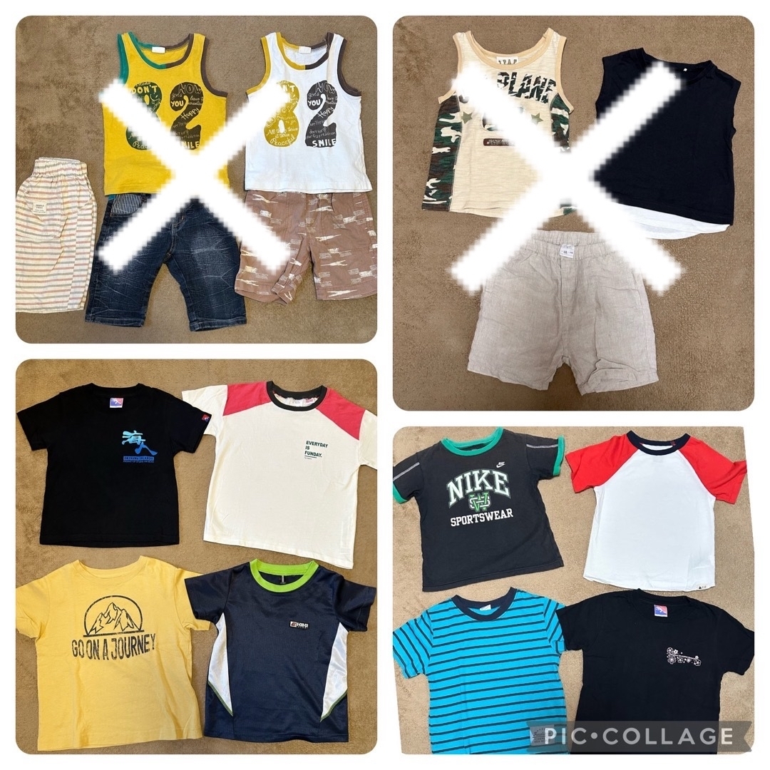 子供服　まとめ売り　100 110 男の子 キッズ/ベビー/マタニティのキッズ服男の子用(90cm~)(Tシャツ/カットソー)の商品写真