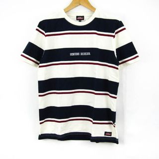 ディッキーズ(Dickies)のディッキーズ 半袖Tシャツ トップス カットソー ボーダー 美濃屋 メンズ Mサイズ ベージュ　ネイビー Dickies(Tシャツ/カットソー(半袖/袖なし))