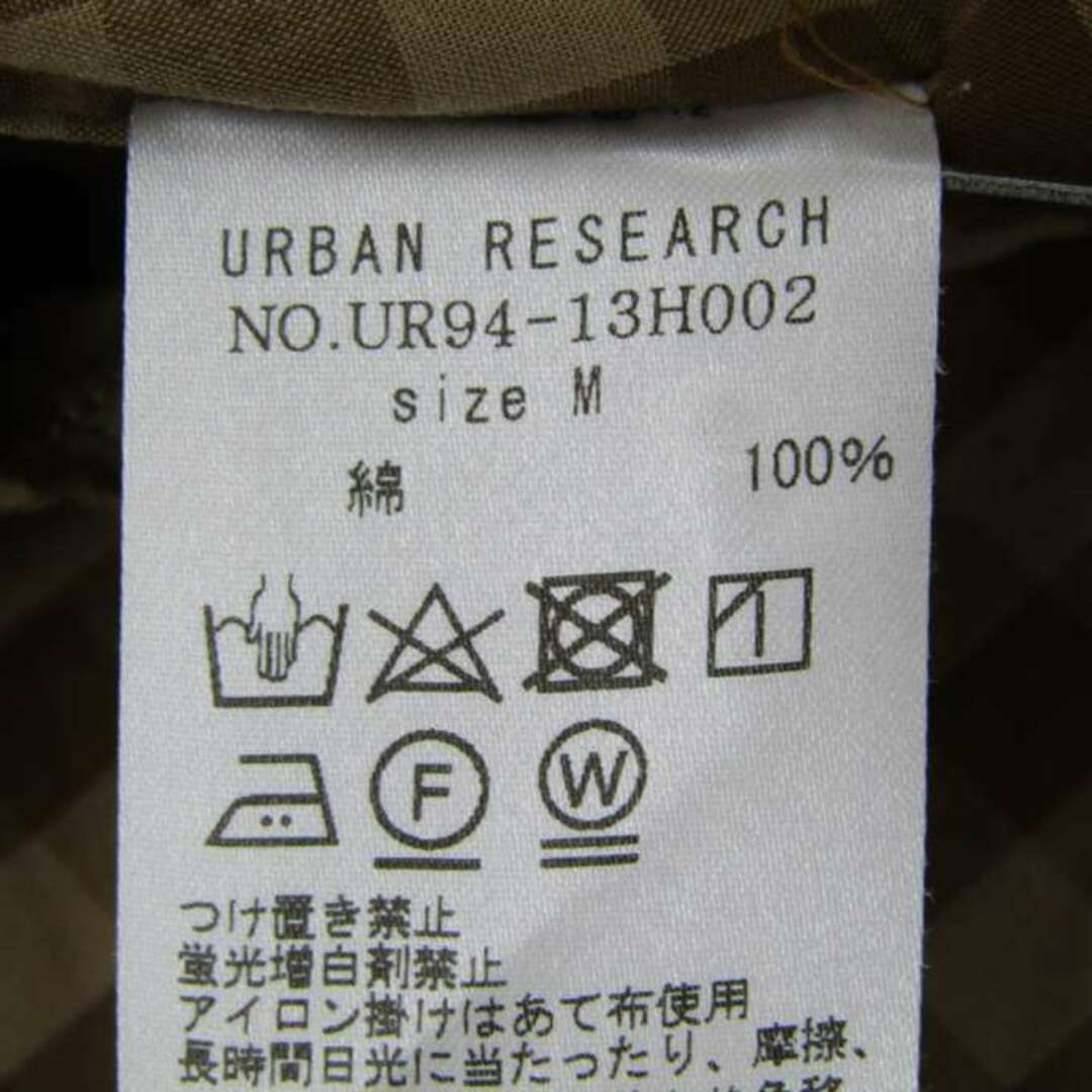 URBAN RESEARCH(アーバンリサーチ)のアーバンリサーチ 長袖シャツ トップス カットソー チェック柄 メンズ Mサイズ ブラウン URBAN RESEARCH メンズのトップス(シャツ)の商品写真