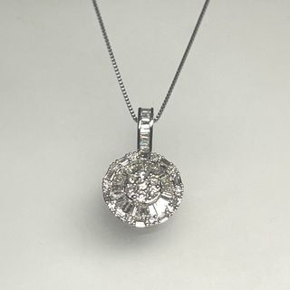 K18WGダイヤペンダント0.50ct(ネックレス)