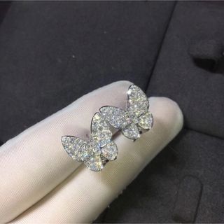 ダイヤモンドピアス　k18 新品(ピアス)