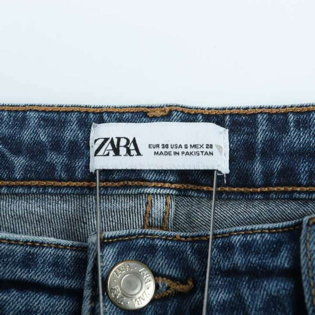 ZARA(ザラ)のザラ デニムパンツ テーパード ジーンズ シンプル レディース 38サイズ ブルー ZARA レディースのパンツ(デニム/ジーンズ)の商品写真