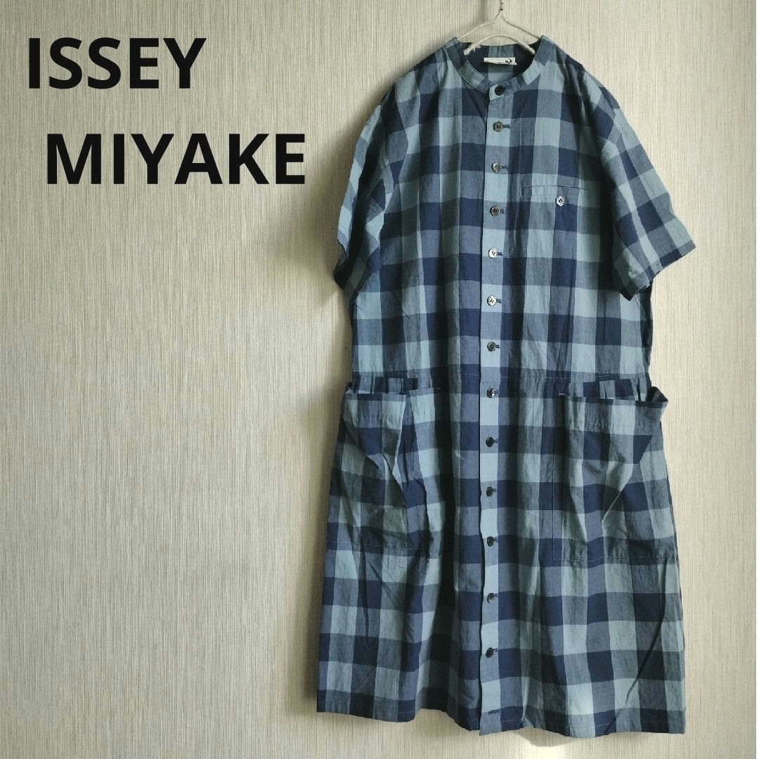 ISSEY MIYAKE(イッセイミヤケ)の80s イッセイミヤケ ISSEY MIYAKE HAI コットンワンピース レディースのワンピース(ロングワンピース/マキシワンピース)の商品写真