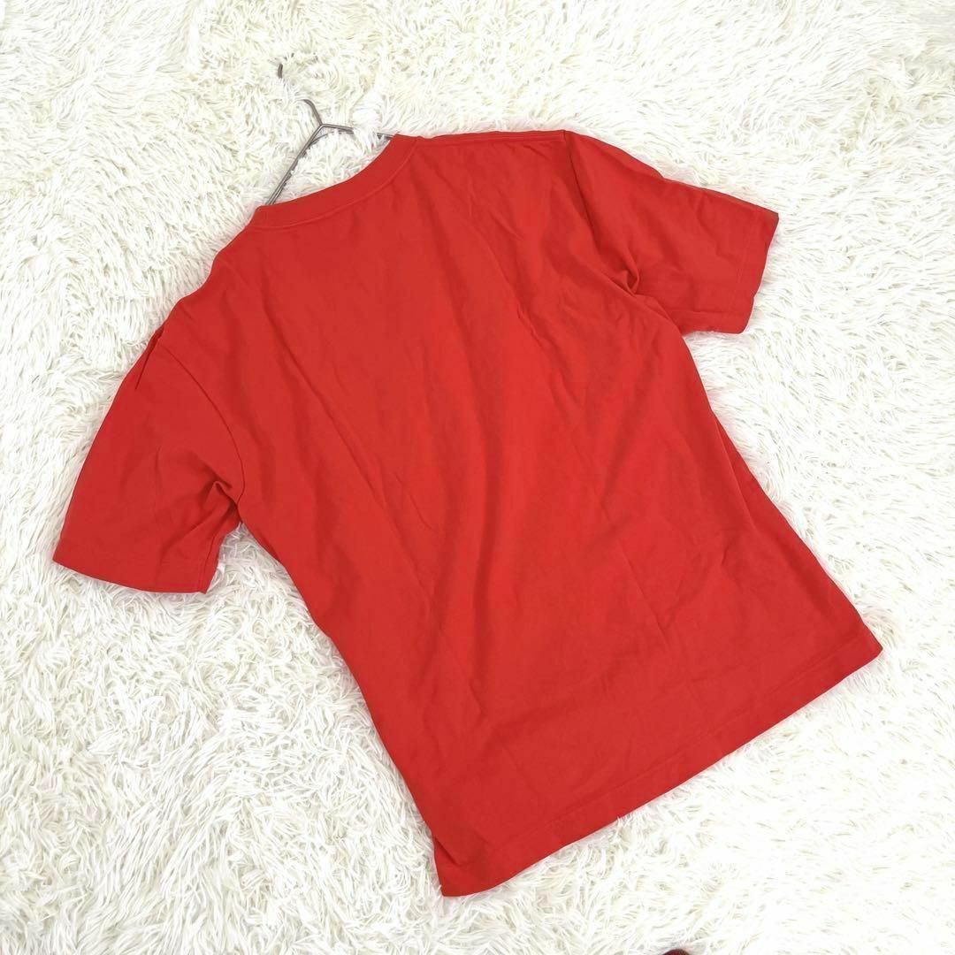 UNIQLO(ユニクロ)の【UNIQLO】ユニクロ Tシャツ（M）半袖シャツ 無地 オーバーサイズ 赤 メンズのトップス(Tシャツ/カットソー(半袖/袖なし))の商品写真