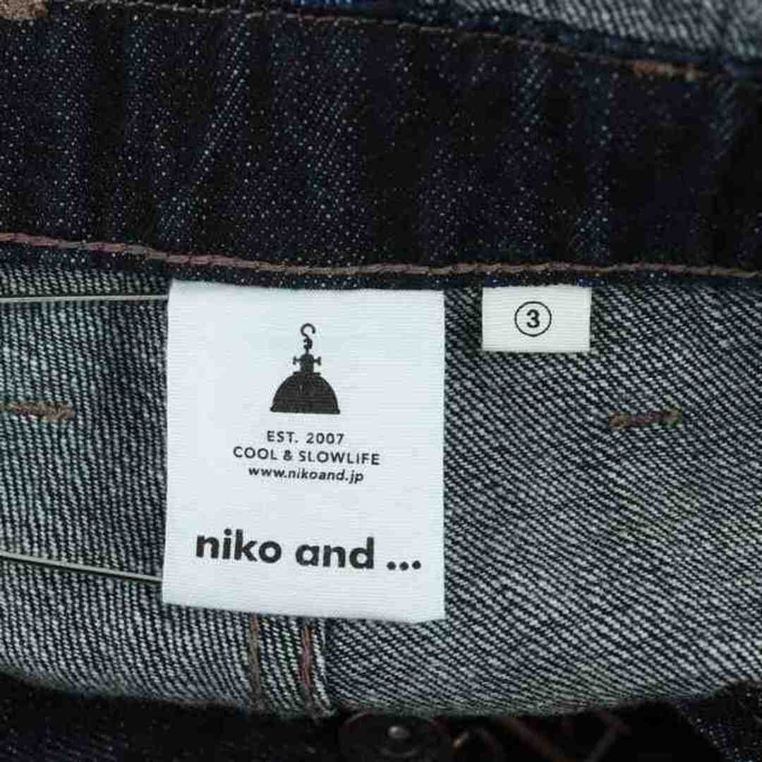 niko and...(ニコアンド)のニコアンド サロペット デニムパンツ ジーンズ シンプル レディース 3サイズ ネイビー niko and... レディースのパンツ(サロペット/オーバーオール)の商品写真