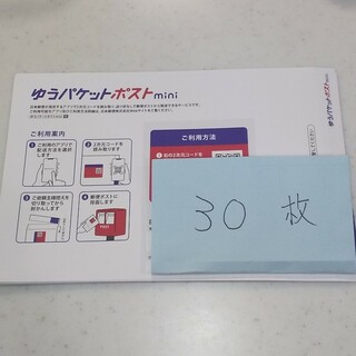 ゆうパケットポストmini封筒 30枚     【残2】(印刷物)