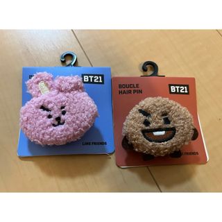 ボウダンショウネンダン(防弾少年団(BTS))のBT21  シュキ&クッキー　ヘアピン(ヘアピン)