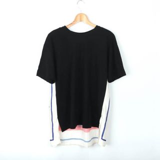 ザラ(ZARA)のザラ 半袖Tシャツ トップス カットソー スカーフコンビ 花柄 レディース Sサイズ ブラック ベージュ ZARA(Tシャツ(半袖/袖なし))