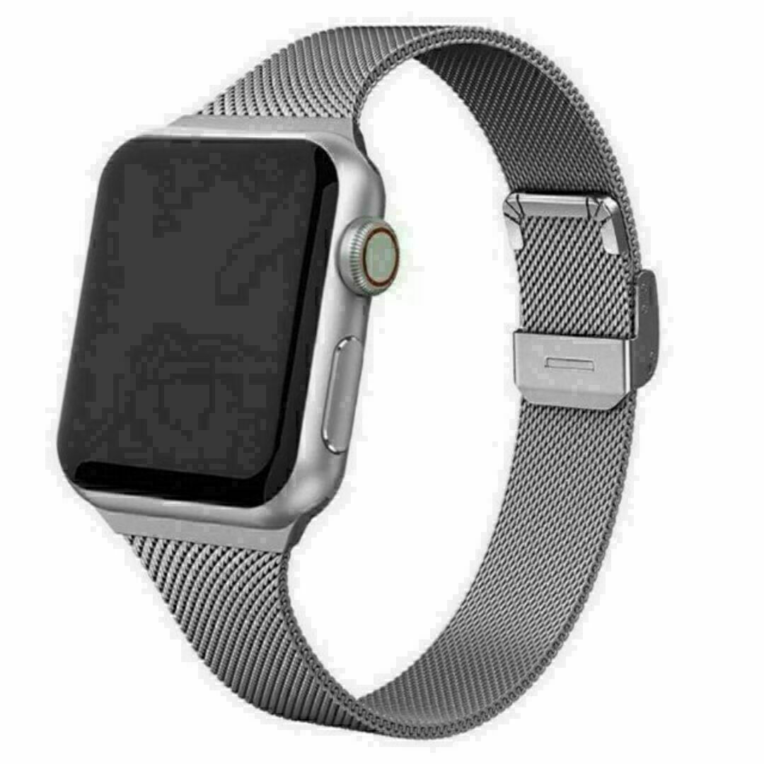 Apple Watch　レディース ベルト　シルバー　メタル バンド　新品 レディースのファッション小物(腕時計)の商品写真