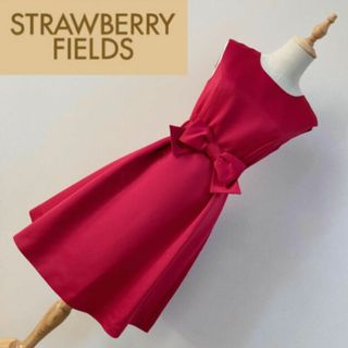 STRAWBERRY-FIELDS - ストロベリーフィールズ フォーマル ドレス 赤