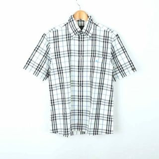 バーバリーブラックレーベル(BURBERRY BLACK LABEL)のバーバリーブラックレーベル 半袖シャツ トップス カットソー 三陽商会 メンズ 2サイズ ホワイト ブラック BURBERRY BLACK LABEL(シャツ)