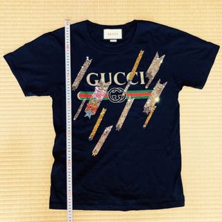 グッチ(Gucci)のグッチ　シューティングスターストーンスパンコールシェリーTシャツ　サイズXXS(Tシャツ/カットソー(半袖/袖なし))