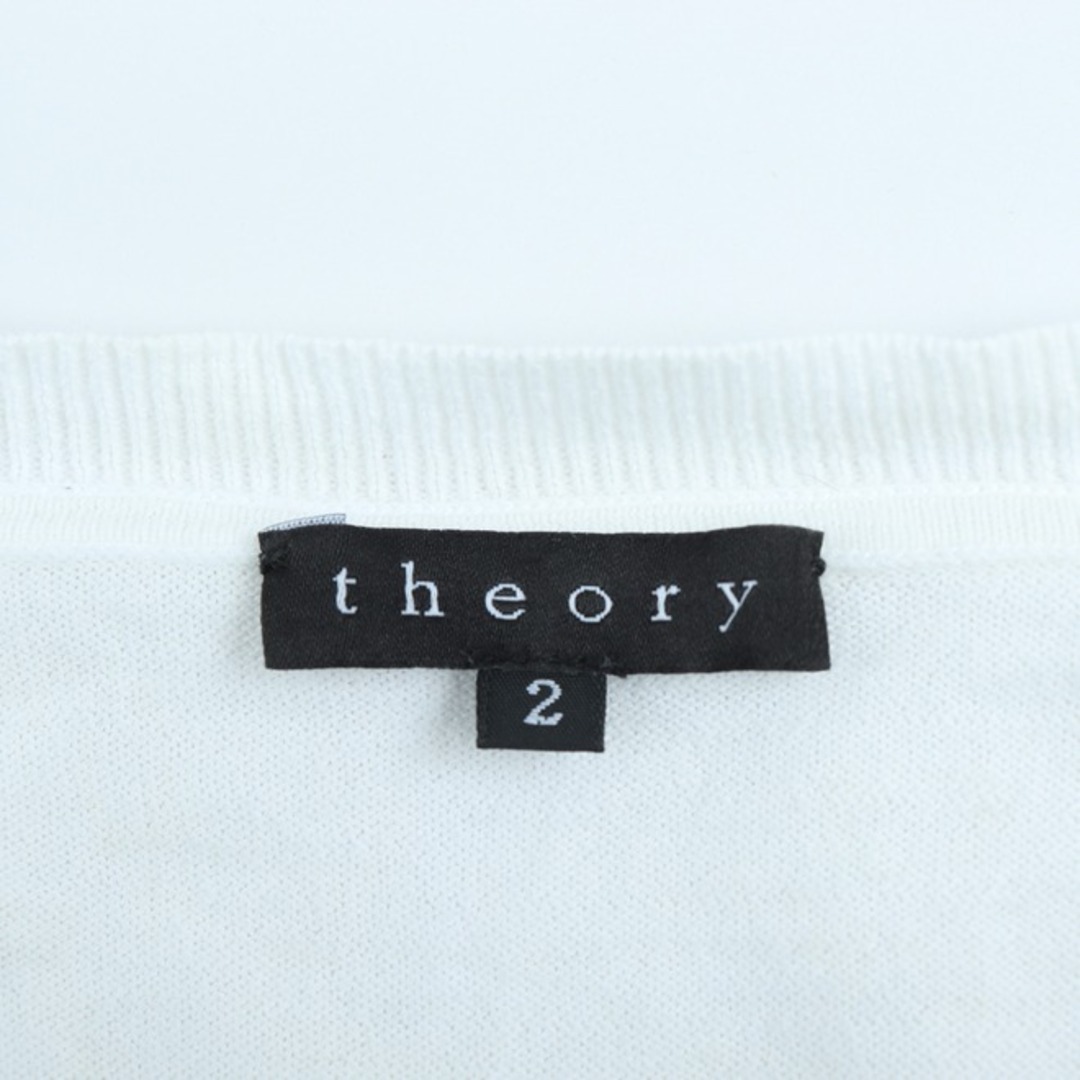 theory(セオリー)のセオリー ニット 半袖 セーター ロング丈 リンクインターナショナル レディース 2サイズ ホワイト theory レディースのトップス(ニット/セーター)の商品写真