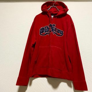 オールドネイビー(Old Navy)のUSA古着　フリースパーカー　ジップアップ　OLD NAVY　Mサイズ　B164(パーカー)