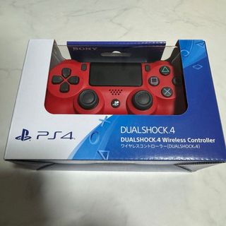 ソニー(SONY)のPS4ワイヤレスコントローラーDUALSHOCK レッド　純正品　ほぼ新品(その他)