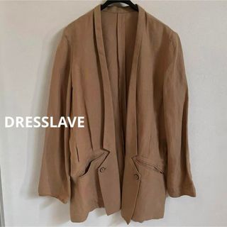 ドレスレイブ(DRESSLAVE)のDRESSLAVE ドレスレイヴ　レーヨンリネンジャケット38 ミドル　ベージュ(テーラードジャケット)