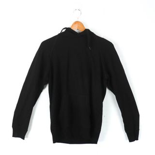 ユニクロ(UNIQLO)のユニクロ パーカー トップス カットソー シンプル レディース Lサイズ ブラック UNIQLO(パーカー)