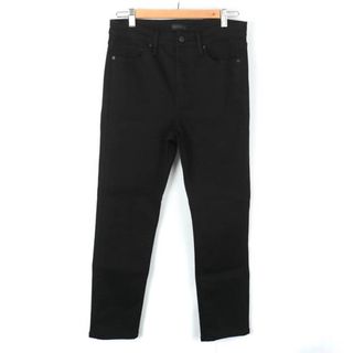 ユニクロ(UNIQLO)のユニクロ デニムパンツ ストレート ジーンズ シンプル レディース 27(68.5)サイズ ブラック UNIQLO(デニム/ジーンズ)