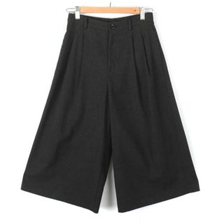 ユニクロ(UNIQLO)のユニクロ パンツ ワイド タック入り シンプル レディース Sサイズ ブラック UNIQLO(その他)