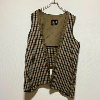 DAKS - DAKS ダックス　コートインナー　ライナーベスト　チェック柄　DDロゴ