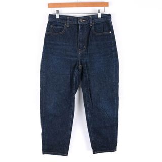 ユニクロ(UNIQLO)のユニクロ デニムパンツ バルーン テーパード ジーンズ UNIQLO JEANS レディース 25(63.5)サイズ ネイビー UNIQLO(デニム/ジーンズ)