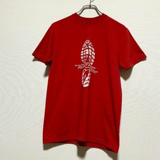 ジャージーズ(JERZEES)のアメリカ古着　半袖 Tシャツ　ジャージーズ　レッド　ランニング　ユニセックス(Tシャツ/カットソー(半袖/袖なし))