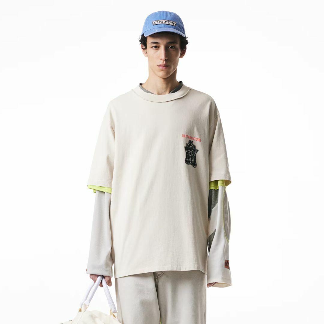 H&M(エイチアンドエム)のH&M H2 HERON PRESTON ヘロンプレストン コラボ Tシャツ メンズのトップス(Tシャツ/カットソー(半袖/袖なし))の商品写真