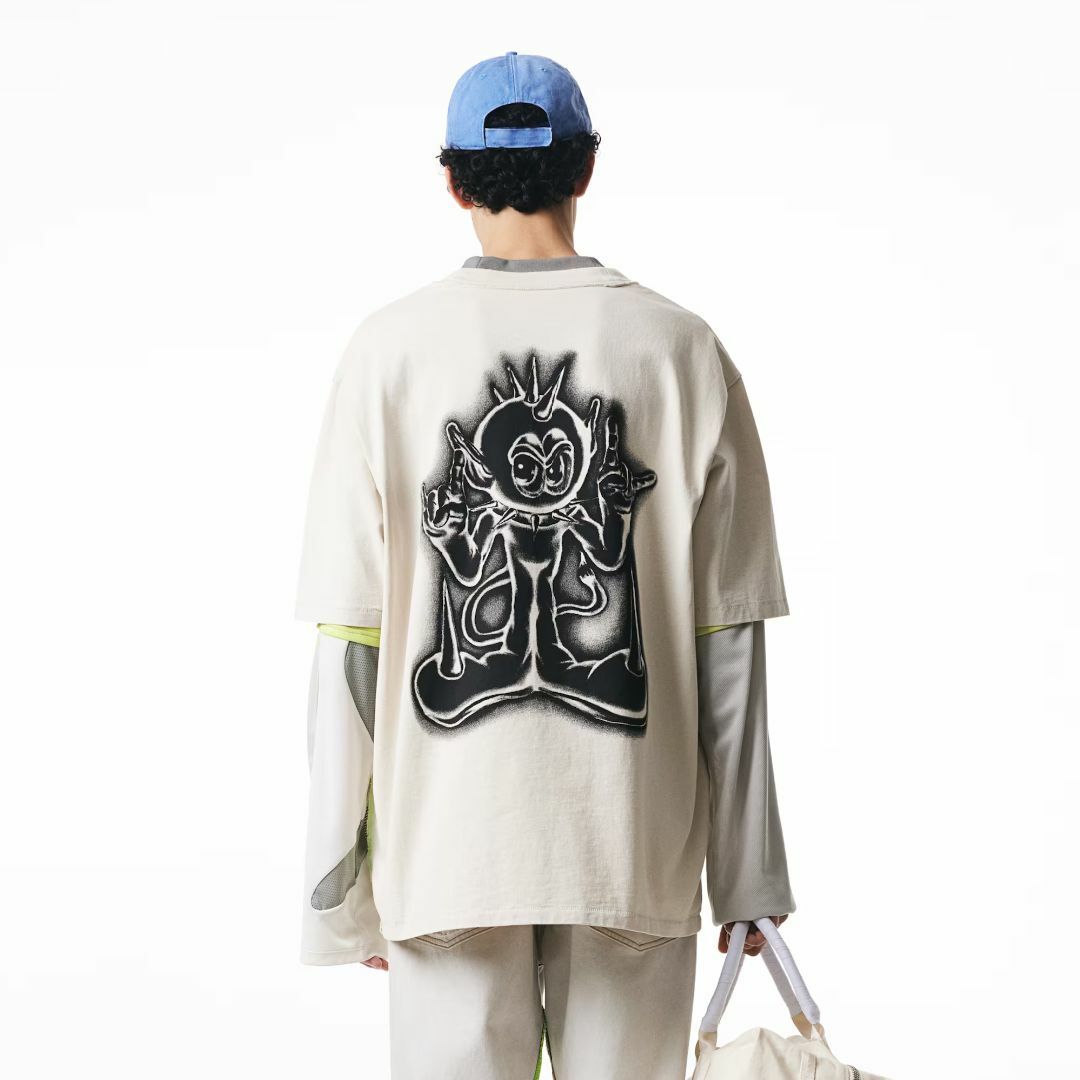 H&M(エイチアンドエム)のH&M H2 HERON PRESTON ヘロンプレストン コラボ Tシャツ メンズのトップス(Tシャツ/カットソー(半袖/袖なし))の商品写真