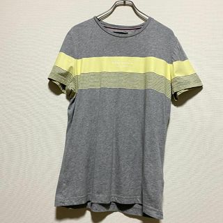 トミーヒルフィガー(TOMMY HILFIGER)のトミーヒルフィガー　半袖Tシャツ　ロゴプリント　バイカラー　SE51(Tシャツ(半袖/袖なし))