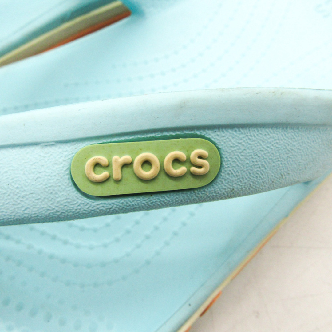 クロックス サンダル ビーチサンダル ビーサン 靴 シューズ レディース M4/M6サイズ ブルー crocs レディースの靴/シューズ(サンダル)の商品写真