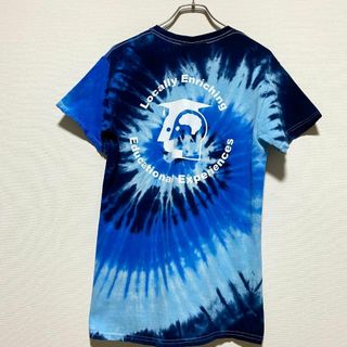 アメリカ古着　タイダイ染め　半袖Tシャツ　バックプリント　ユニセックス　J40(Tシャツ/カットソー(半袖/袖なし))