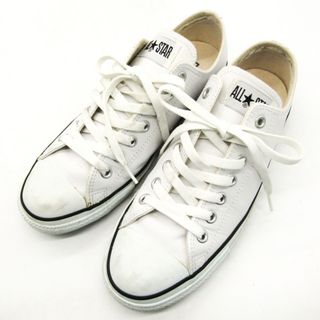 コンバース(CONVERSE)のコンバース スニーカー ローカット レザーオールスター OX 1B905 靴 シューズ 白 メンズ 27.5サイズ ホワイト CONVERSE(スニーカー)