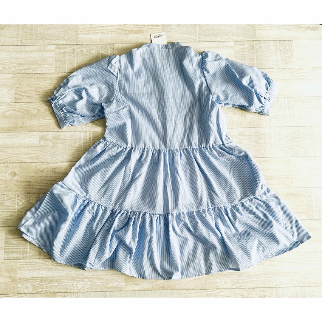 新品未使用 タグ付  ストライプ ワンピース  size １５０cm キッズ/ベビー/マタニティのキッズ服女の子用(90cm~)(ワンピース)の商品写真