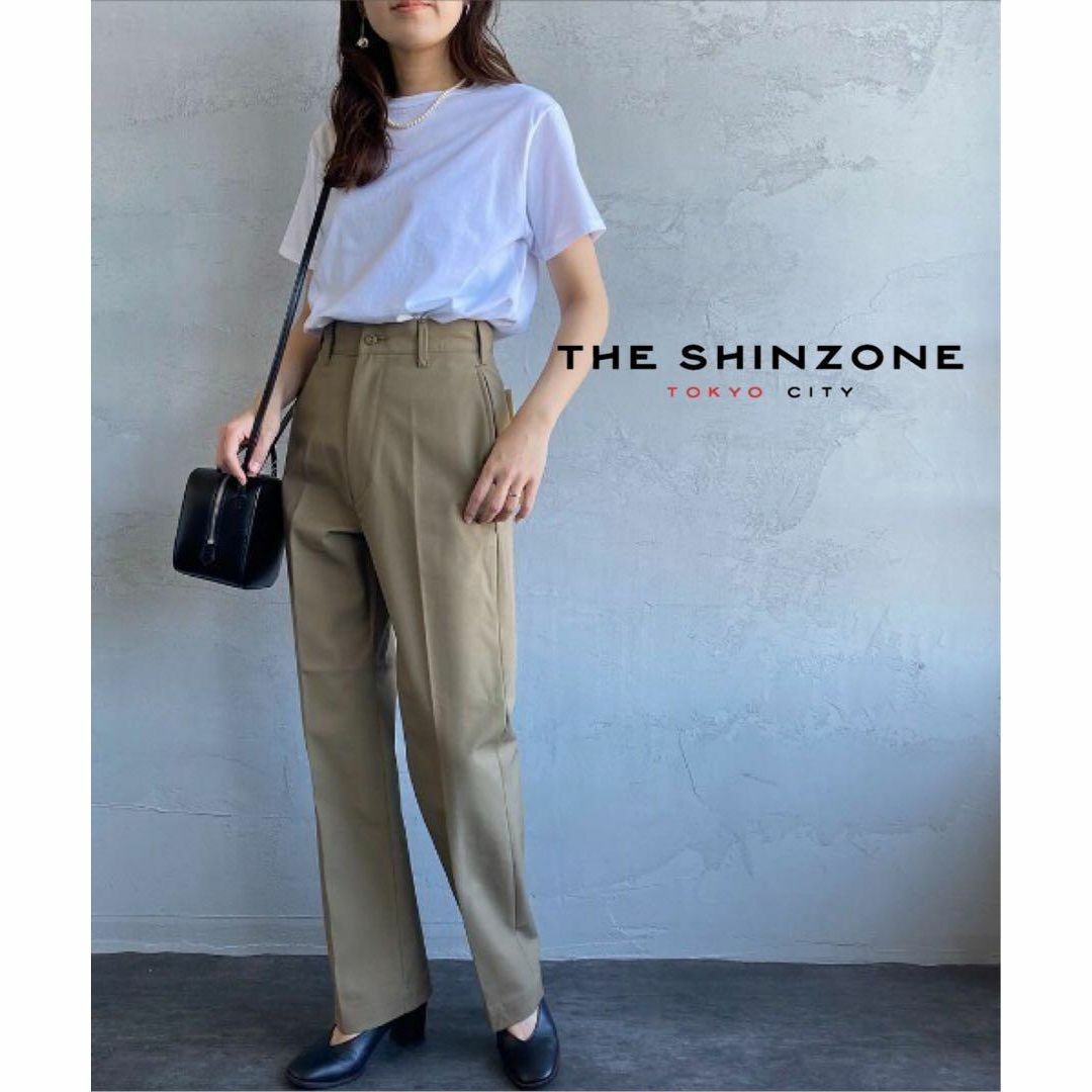 【送料無料】THE SHINZONE ハイウエストチノパンツ 20SMSPA58 レディースのパンツ(チノパン)の商品写真