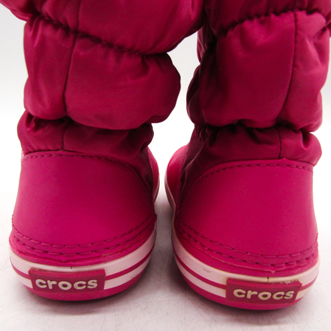 クロックス スノーブーツ スノトレ 14613 靴 シューズ キッズ 女の子用 C6サイズ ピンク crocs キッズ/ベビー/マタニティのキッズ靴/シューズ(15cm~)(ブーツ)の商品写真