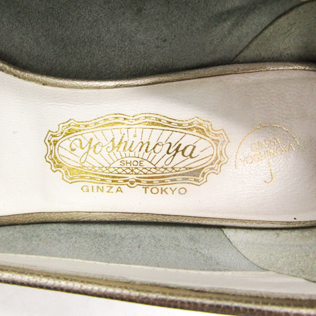 吉野家(ヨシノヤ)の銀座ヨシノヤ パンプス ローファーパンプス 晴雨兼用 ブランド 靴 シューズ 日本製 レディース 22.5サイズ ゴールド Yoshinoya レディースの靴/シューズ(ハイヒール/パンプス)の商品写真
