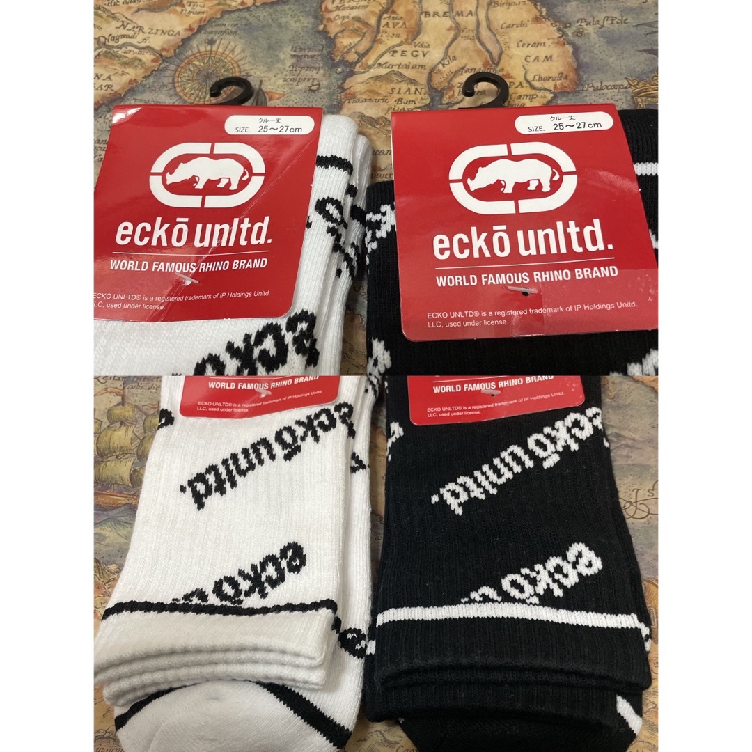 ECKŌ UNLTD（ECKO UNLTD）(エコーアンリミテッド)のecko unltd.　エコーアンリミテッド　メンズ 靴下　ソックス　クルー丈 メンズのレッグウェア(ソックス)の商品写真