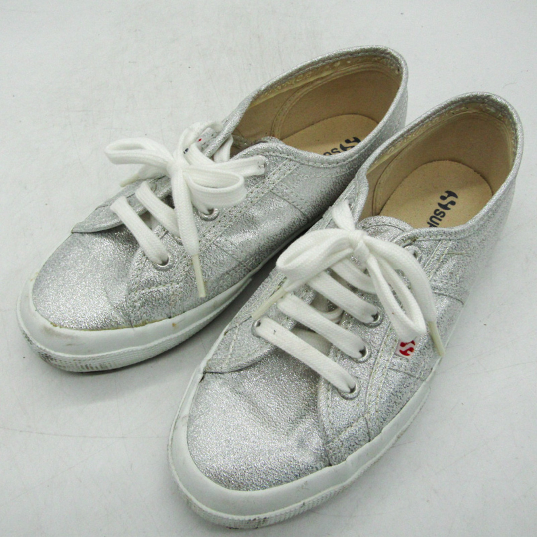 SUPERGA(スペルガ)のスペルガ スニーカー ローカット 2750ラメ 16079 ブランド 靴 シューズ  レディース 37サイズ シルバー SUPERGA レディースの靴/シューズ(スニーカー)の商品写真