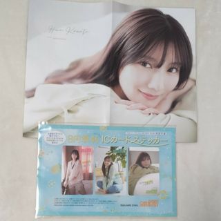 ヤングガンガン　日向坂46 ICカードステッカー 河田陽菜ピンナップ(アイドルグッズ)