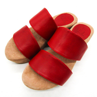 シビラ(Sybilla)のシビラ サンダル 未使用 厚底 ブランド 靴 シューズ 赤 レディース Mサイズ レッド Sybilla(サンダル)