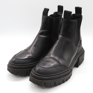 ザラ(ZARA)のザラ ショートブーツ サイドゴア 靴 シューズ 黒 レディース 36サイズ ブラック ZARA(ブーツ)