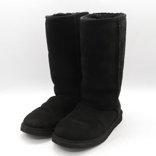 アグ(UGG)のアグ ムートンブーツ クラシックトール 5815 ブランド 靴 黒 レディース W6サイズ ブラック UGG(ブーツ)