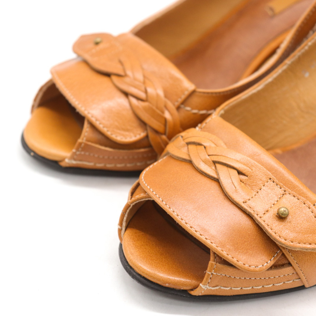 REGAL(リーガル)のリーガル パンプス オープントゥ 美品 ブランド 靴 シューズ 日本製 レディース 22サイズ ブラウン REGAL レディースの靴/シューズ(ハイヒール/パンプス)の商品写真