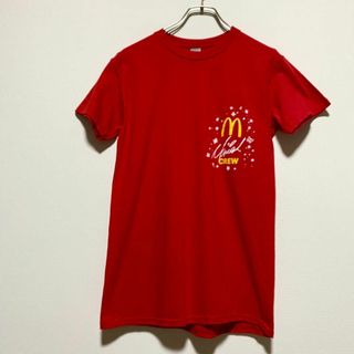 ギルタン(GILDAN)のアメリカ古着　マクドナルド　クルーTシャツ　半袖Tシャツ　企業物　J170(Tシャツ/カットソー(半袖/袖なし))