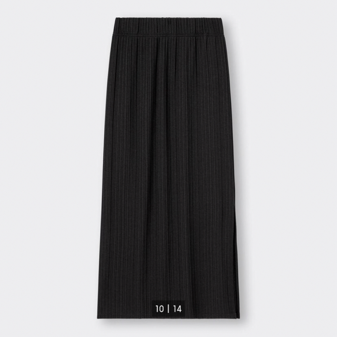 GU(ジーユー)のリブナローロングスカート　GU Sサイズ　ブラック レディースのスカート(ロングスカート)の商品写真