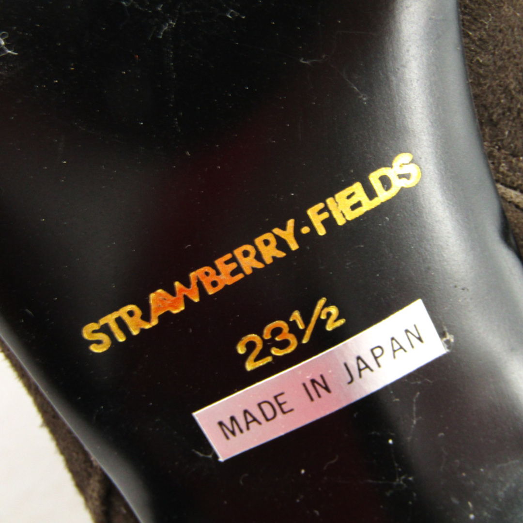 STRAWBERRY-FIELDS(ストロベリーフィールズ)のストロベリーフィールズ ロングブーツ ブランド 靴 シューズ 日本製 レディース 23.5サイズ ブラウン STRAWBERRYFIELDS レディースの靴/シューズ(ブーツ)の商品写真