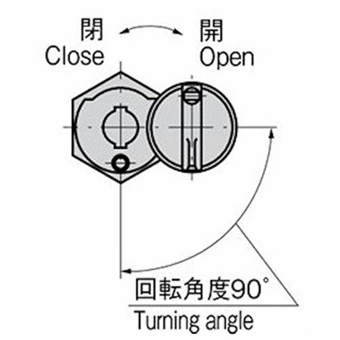 特価セールタキゲン 封印ビス付ロックハンドル A-147-3 その他のその他(その他)の商品写真